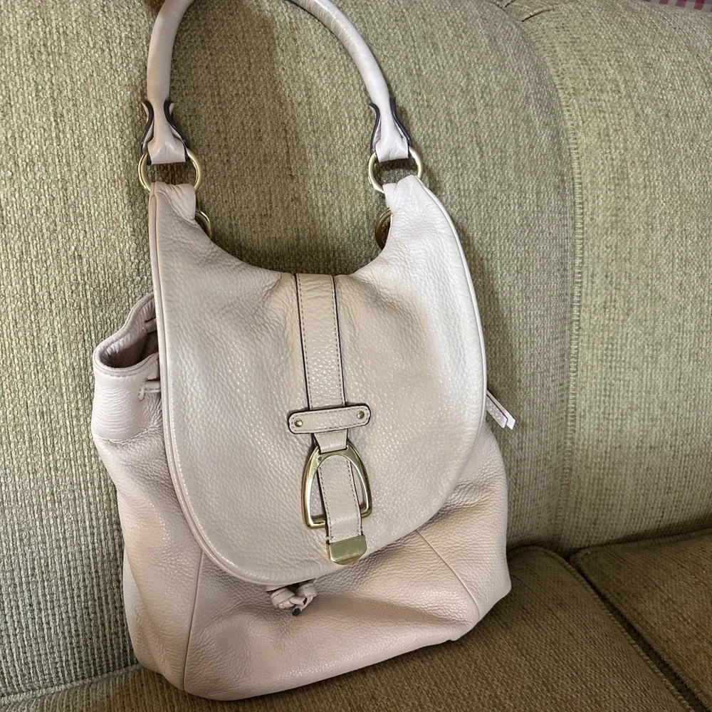GILL Handbag Tote Hobo Convertible Leather‎ Backpack Blush No Back Straps